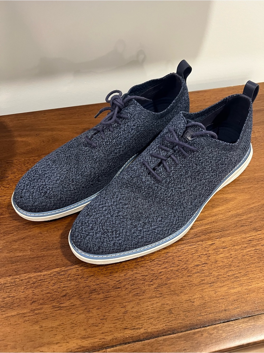 Cole Haan Men's Knit Lace-Up Sneakers - Navy Blue
